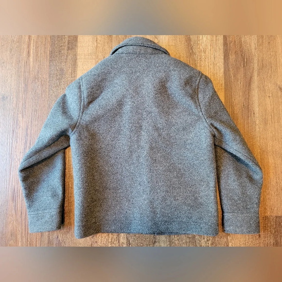 Old Navy Boys Fleece Wool Snap Button Up Lined Jacket - Picture 2 of 3